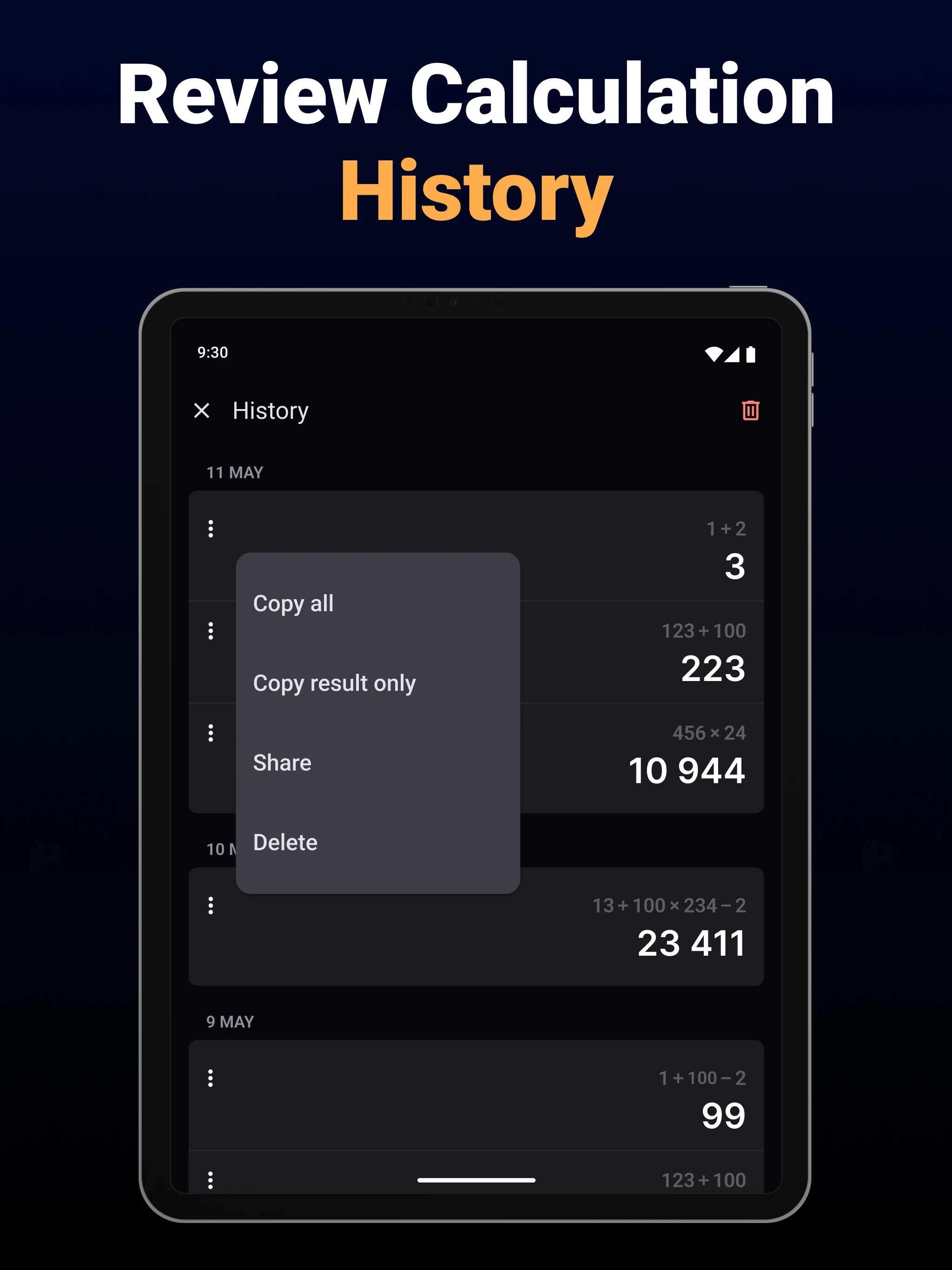 Calculator One screenshot