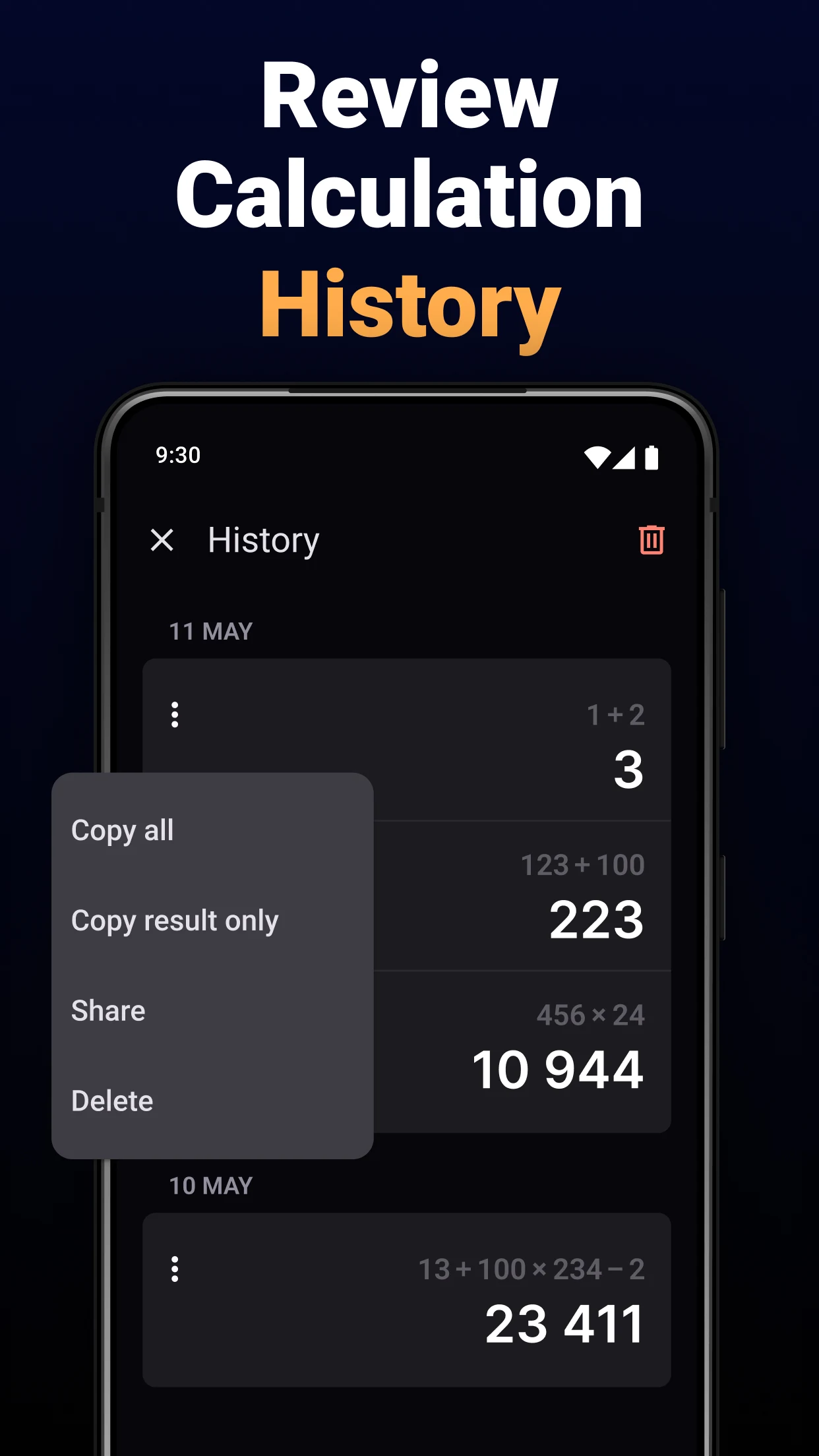 Calculator One screenshot